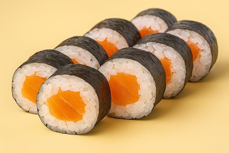 Ролл с лососем