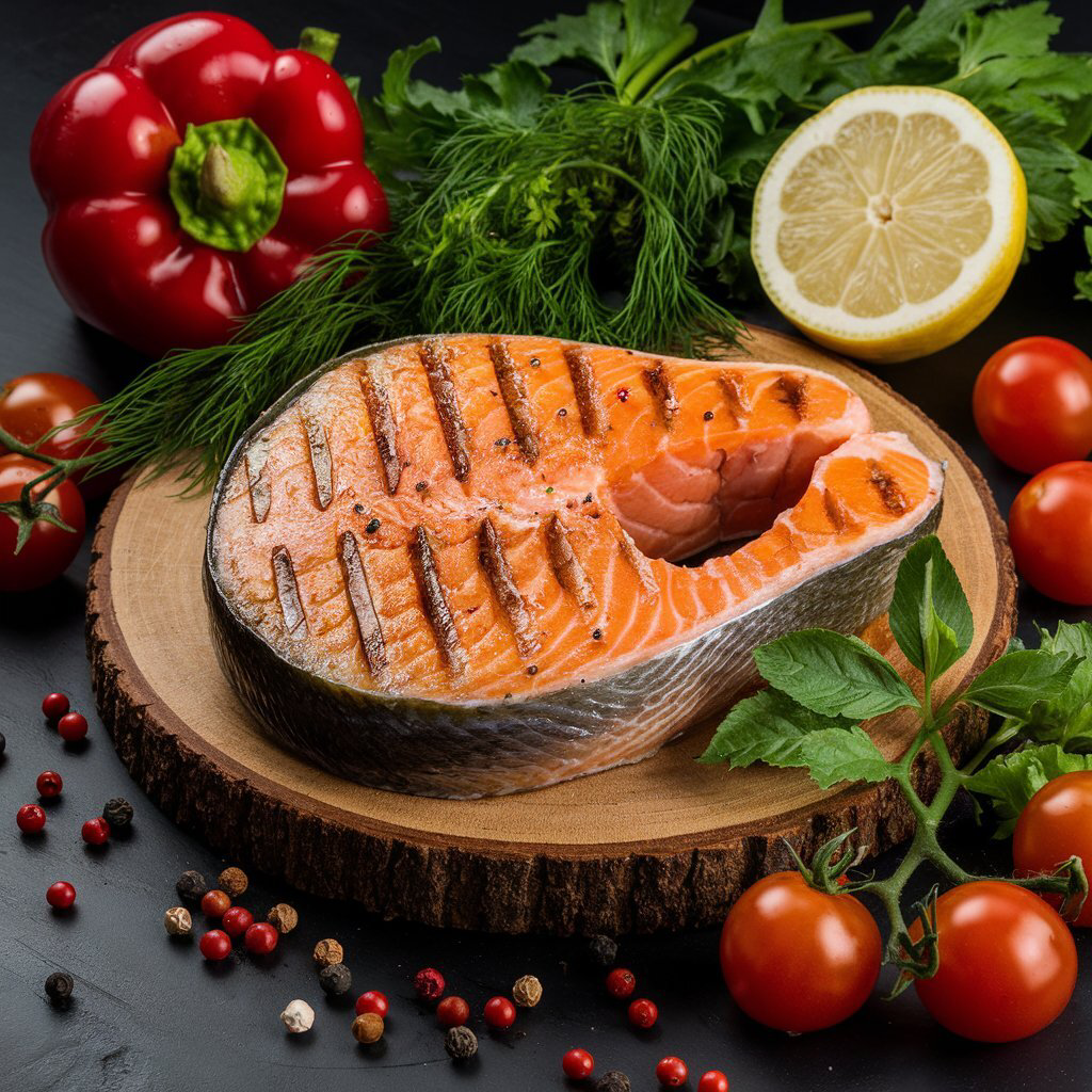 Форель на углях