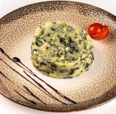 Картофельное пюре со шпинатом