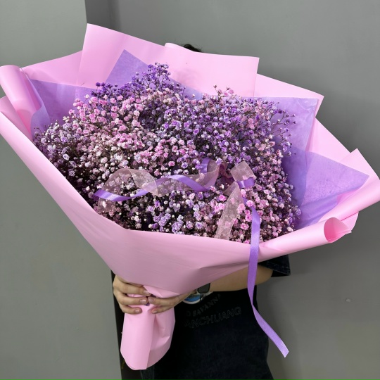 Большой букет из гипсофил