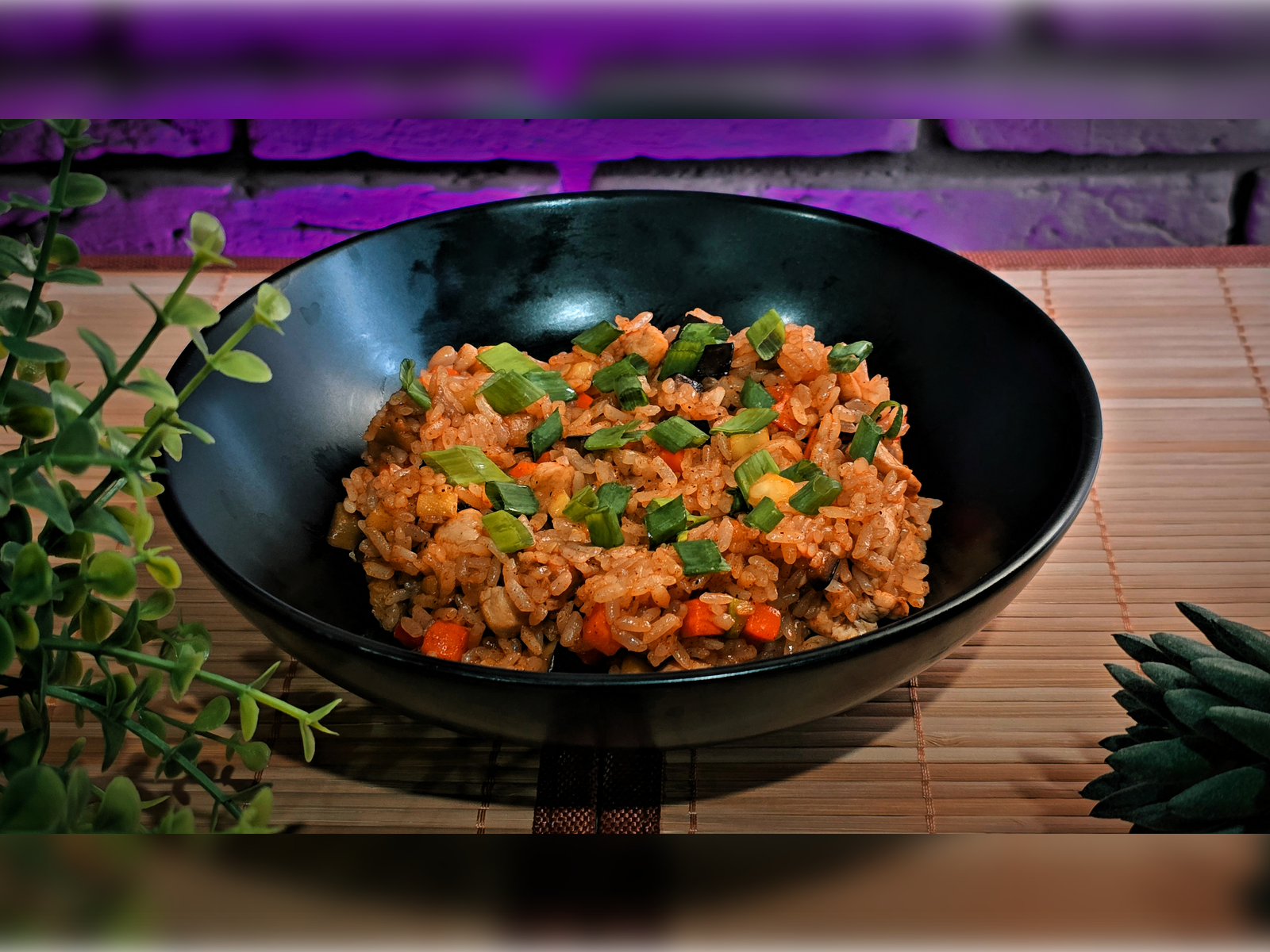 Тяхан с курицей