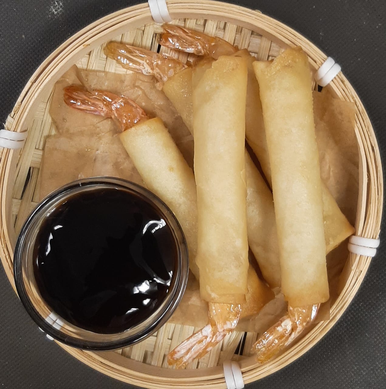 Креветки в тесте фило