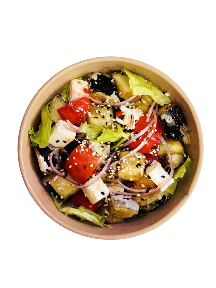 Салат с хрустящим балкажаном