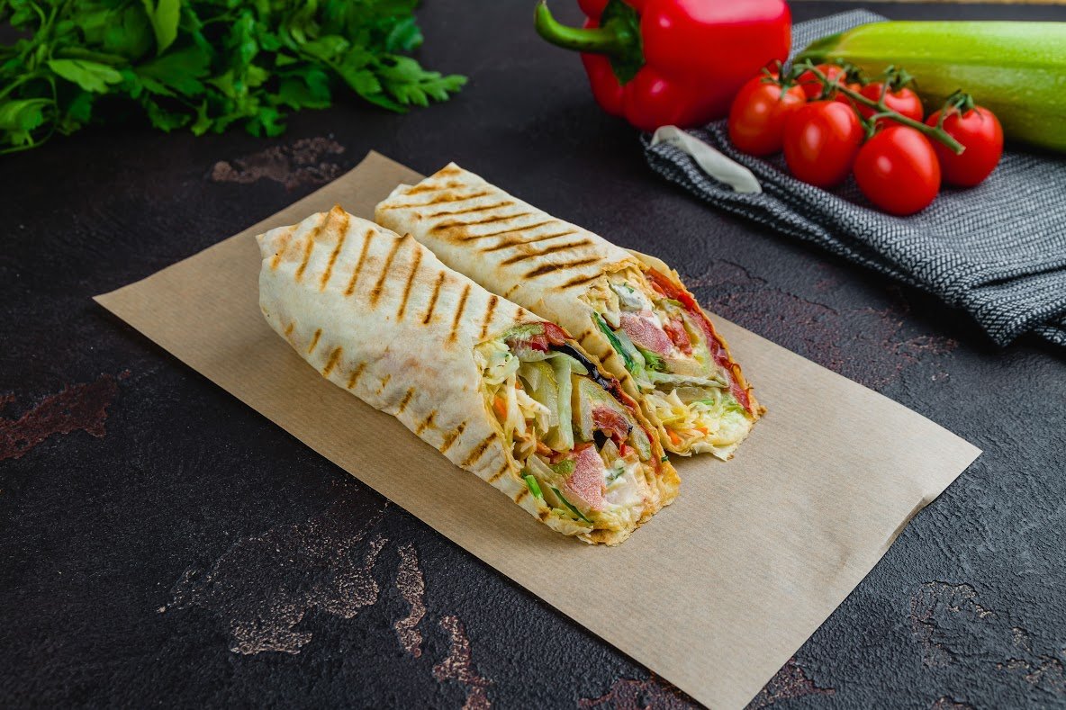 Шаурма овощная двойная