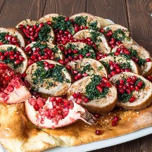 Рулет из свинины с гранатом