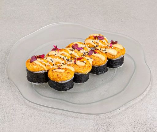 Запеченный ролл с креветкой