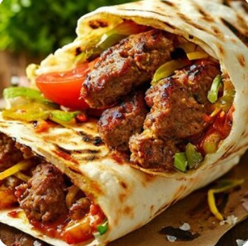 Шаурма с куриным люля-кебабом