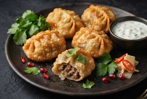 Манты жареные