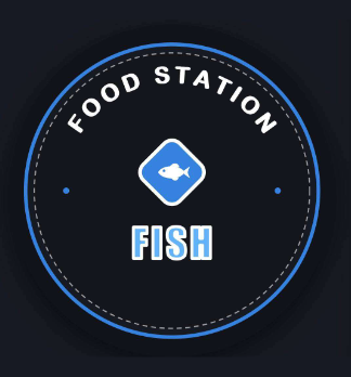 Food station fish - логотип