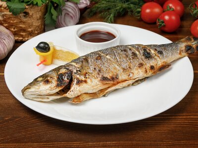 Сибас жареный