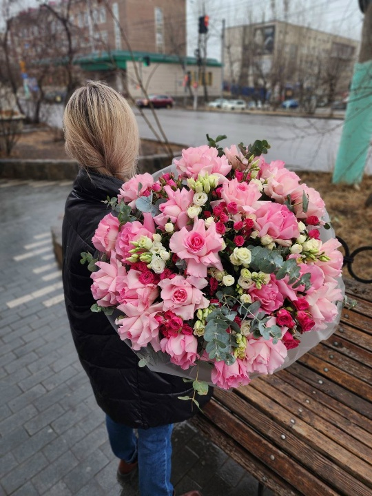 Вау букет из французских роз