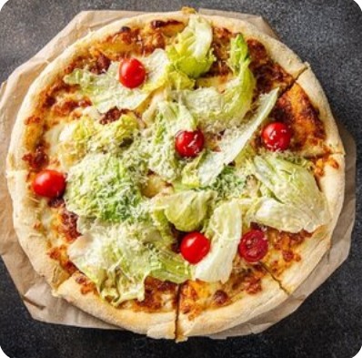 Пицца с курицей и томатами