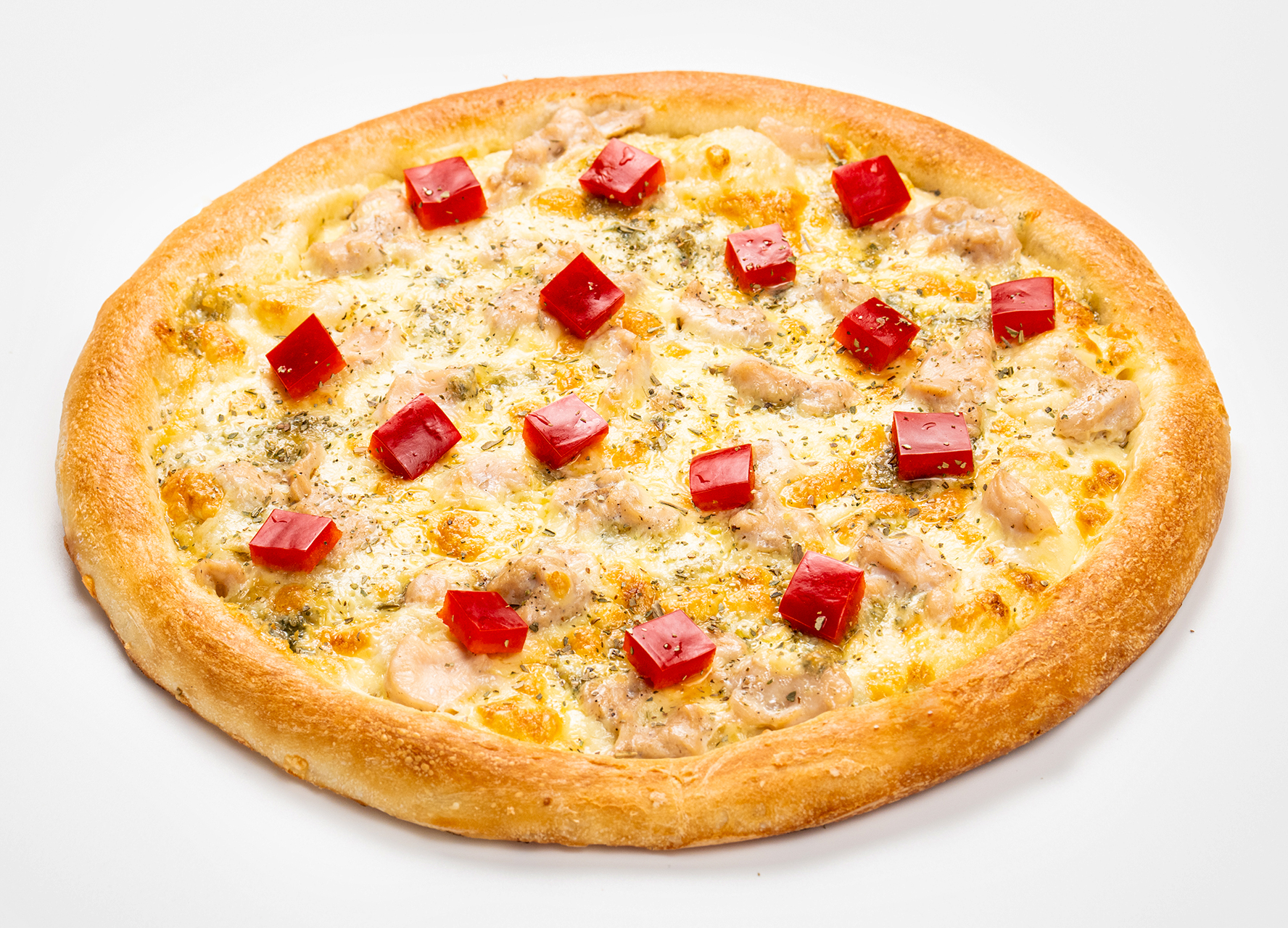 Чикен блю чиз 26 см традиционное тесто