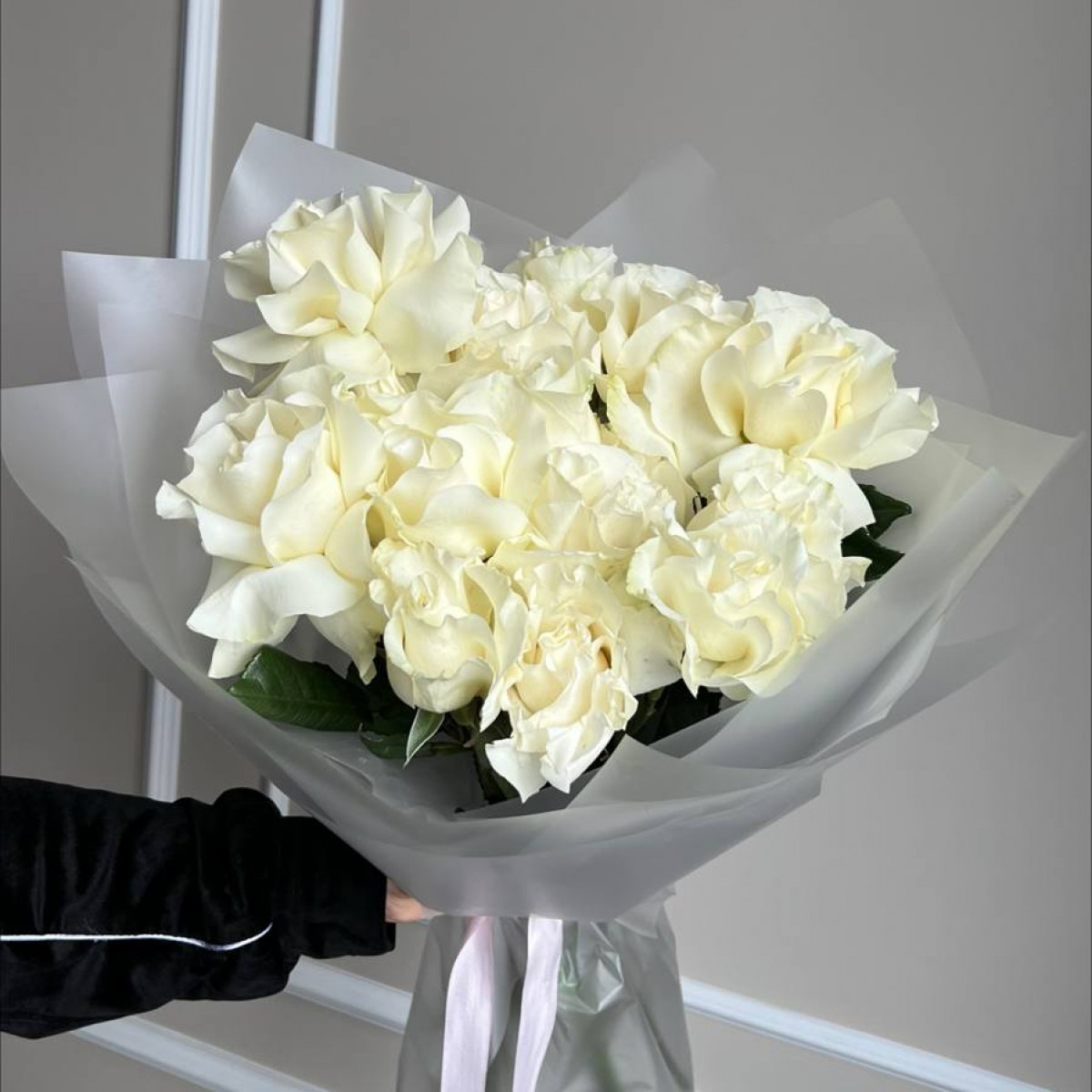 Моно букет из 15 французских роз (предзаказ)