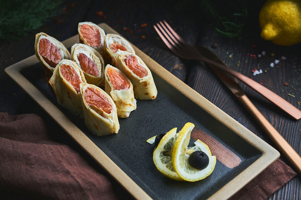 Малосольные закуска из семги