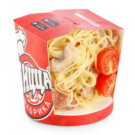 Паста с беконом и трюфельным маслом