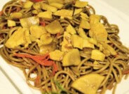 Лапша Гречневая с курицей и грибами