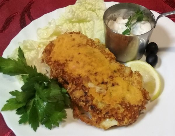 «Треска в сырной корочке», 150/50 гр.