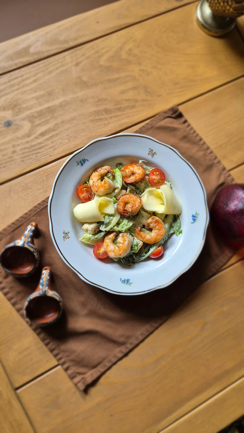 Цезарь с креветками
