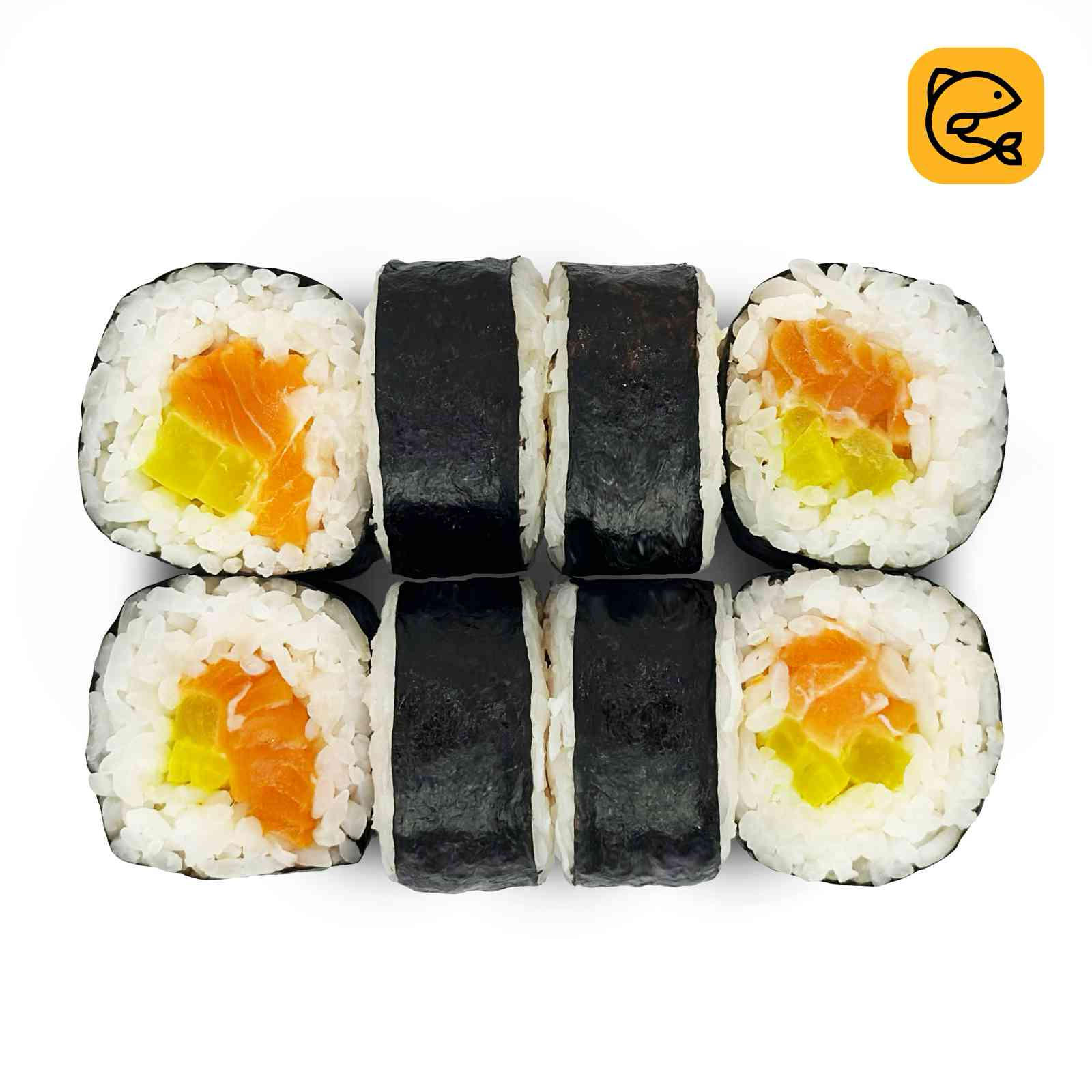 Лосось, дайкон