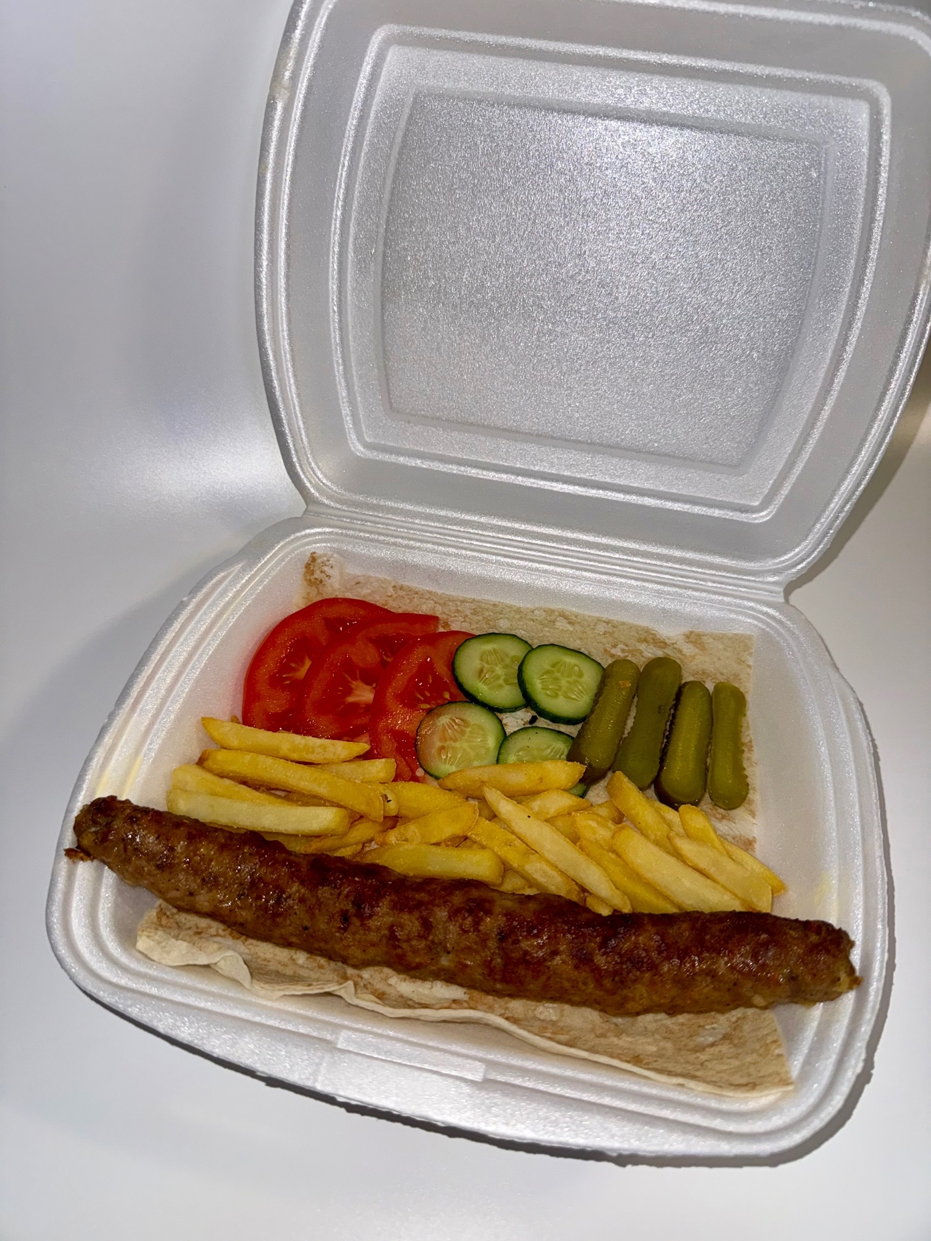 Люля-кебаб с картофелем фри