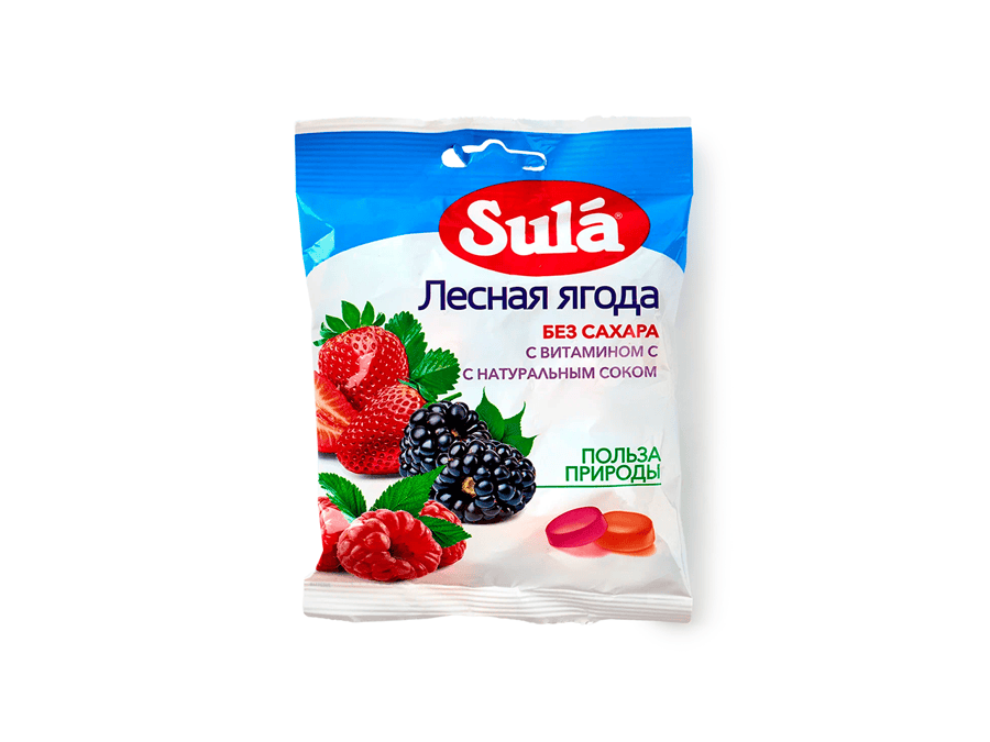 Леденцы Sula без сахара 60 г