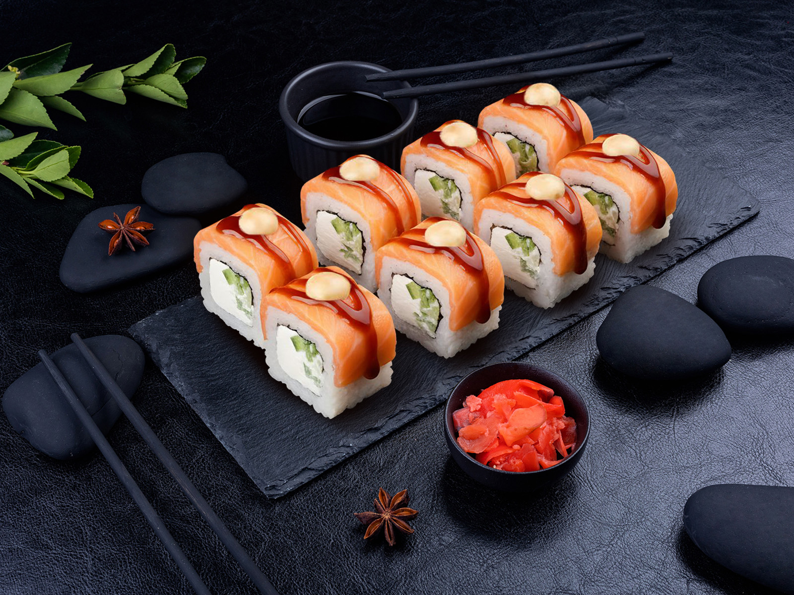 Запечённый ролл Фила чиз