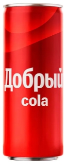 Напиток ДОБРЫЙ "Кола" сильногазированный 0.33 л