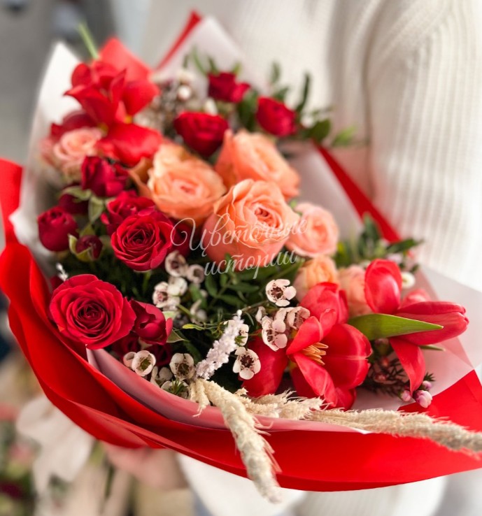 Букет «Пылкая любовь»