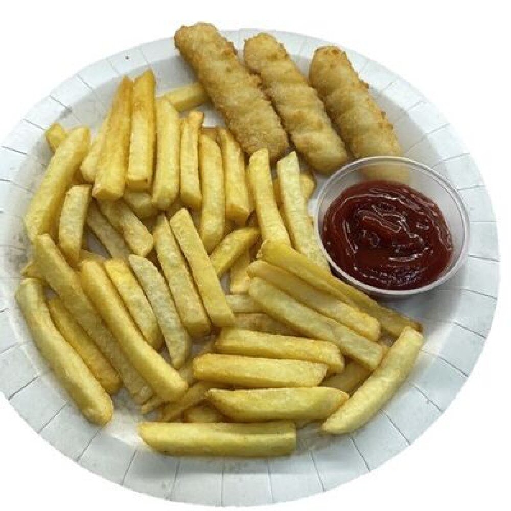 Картошка фри + сырные палочки 3 шт