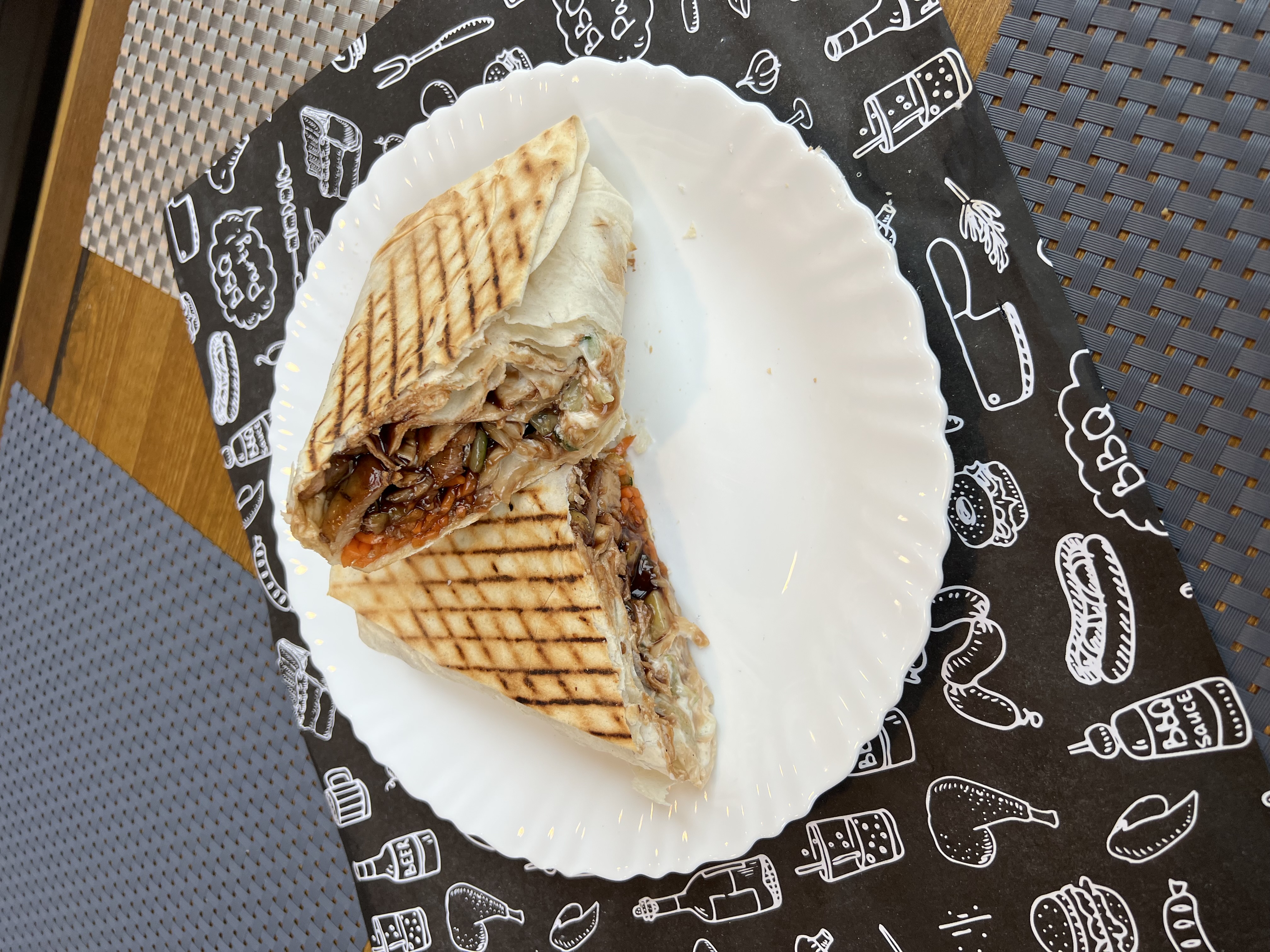 Шаурма сочный Барбекю с курицей