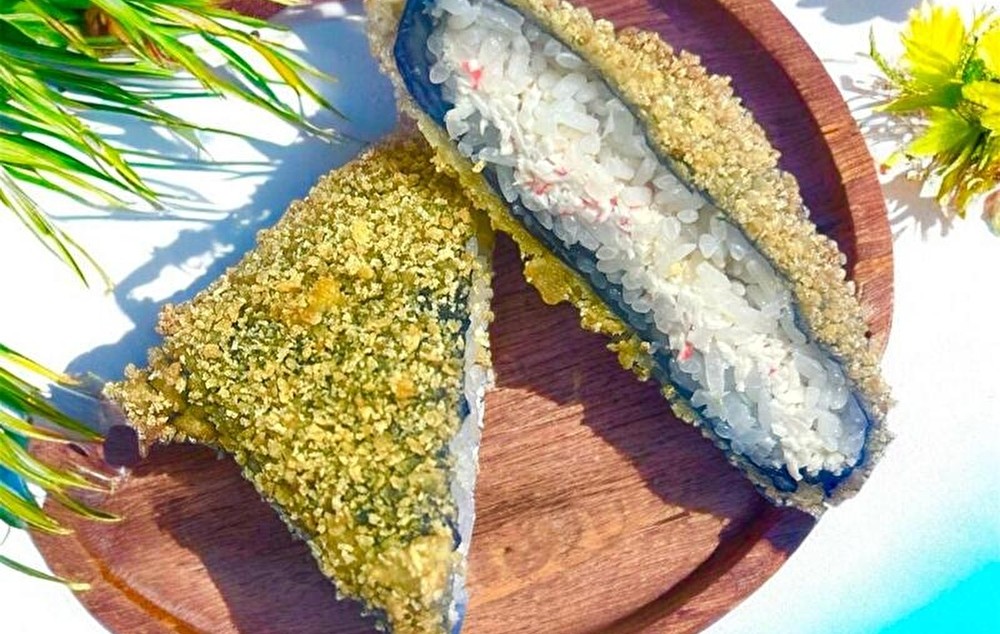 Суши сендвич с крабом