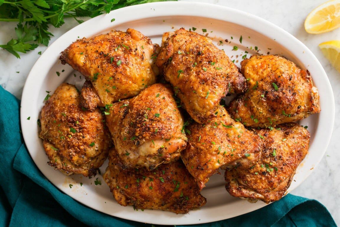 Куриное бедро запечённое