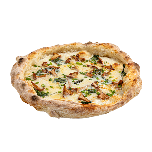 Пицца с лисичками