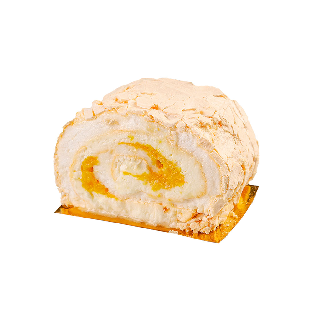 Меренговый рулет с манго и маракуйя