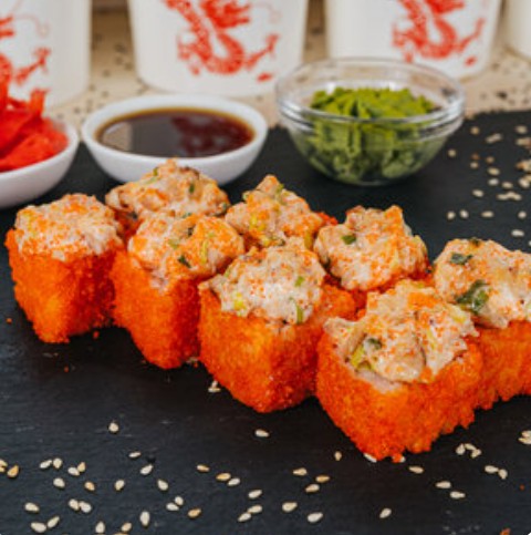 Запеченный с курицей