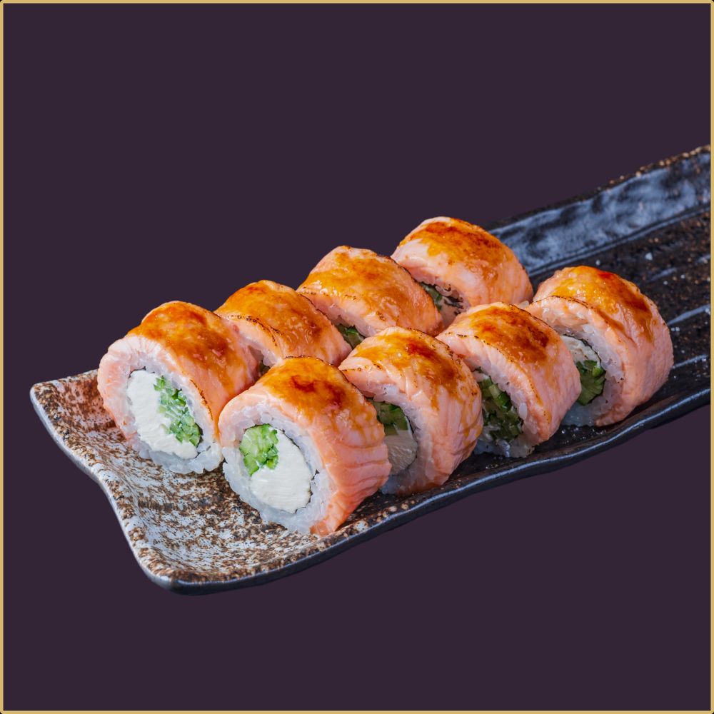 Ролл Филадельфия карамельная опаленный