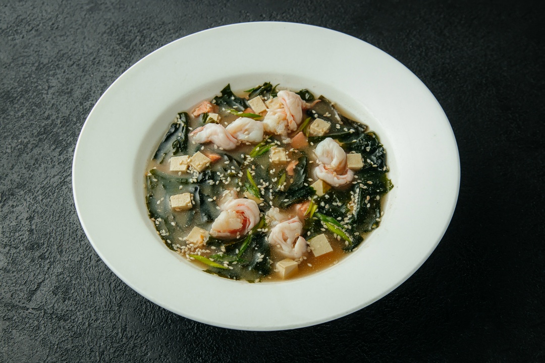 Мисо суп с креветками