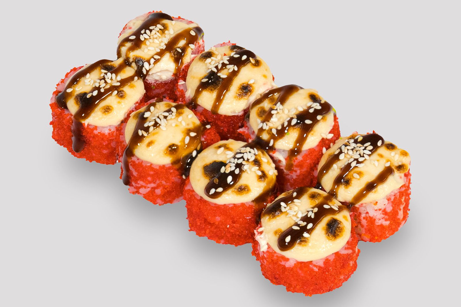 Запеченный сырный с крабом