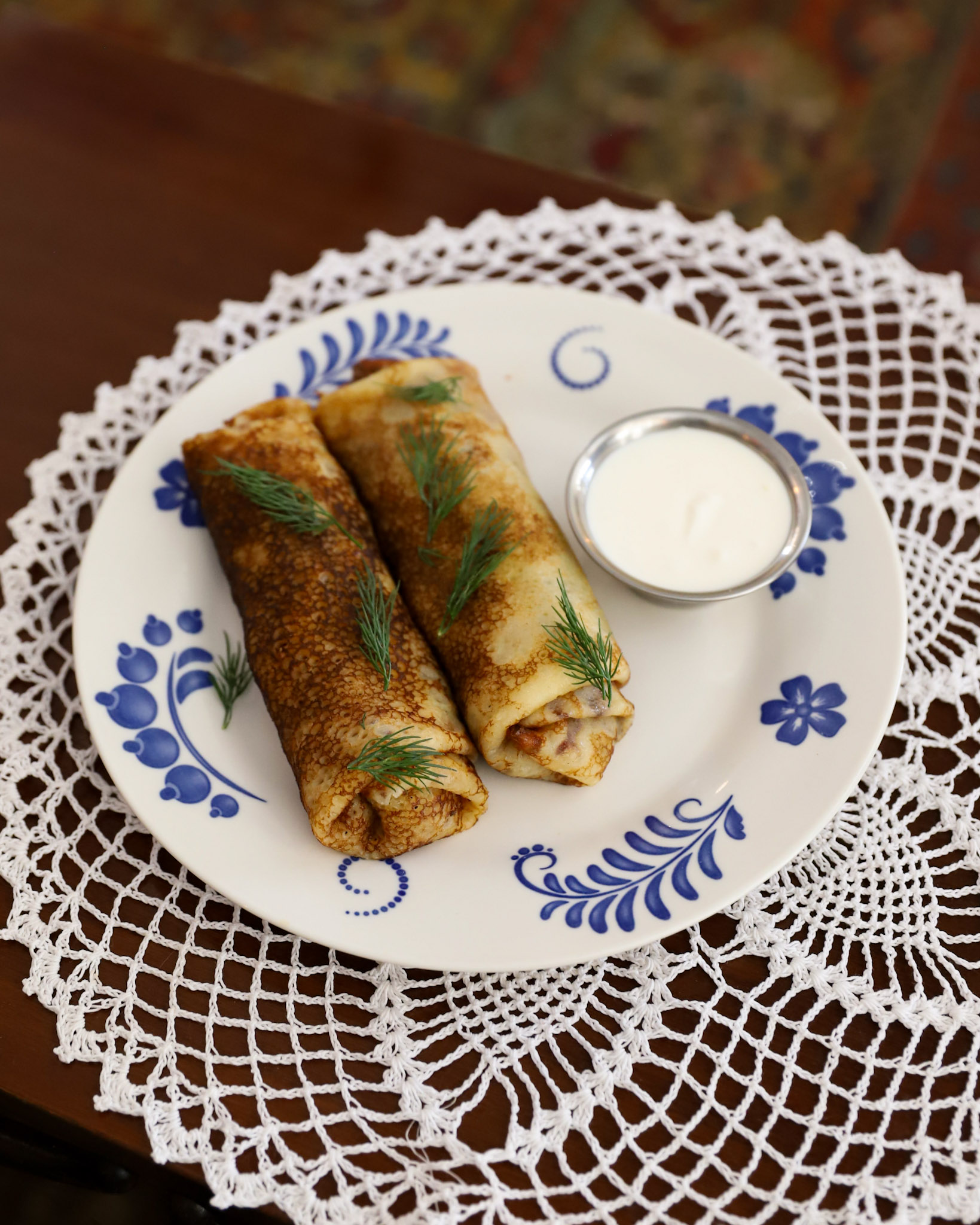 Блины с мясом