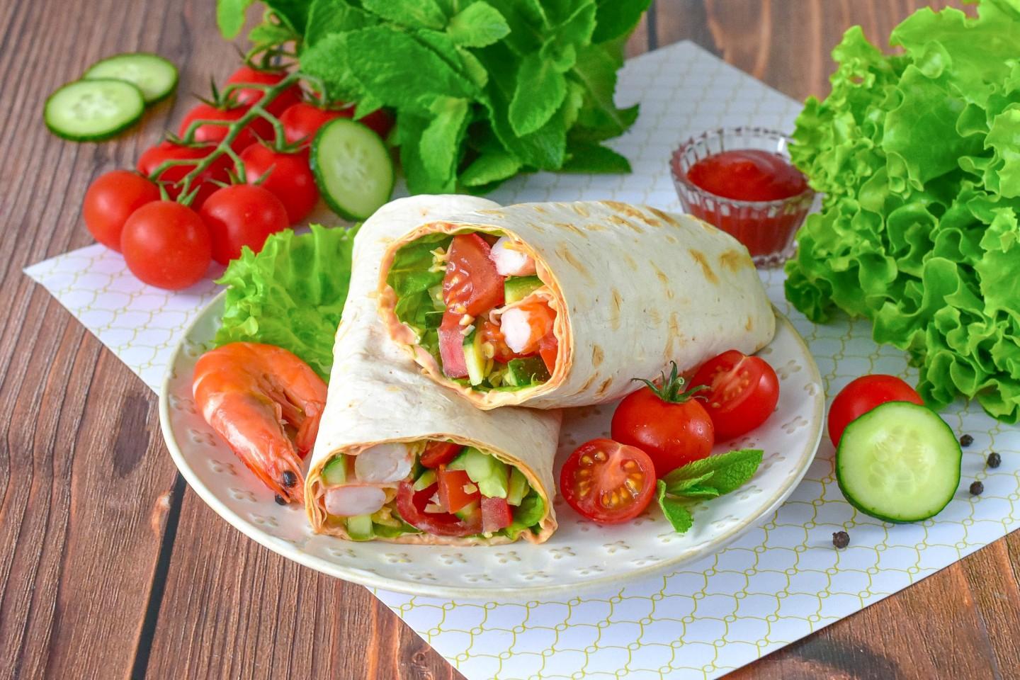 Шаурма креветка