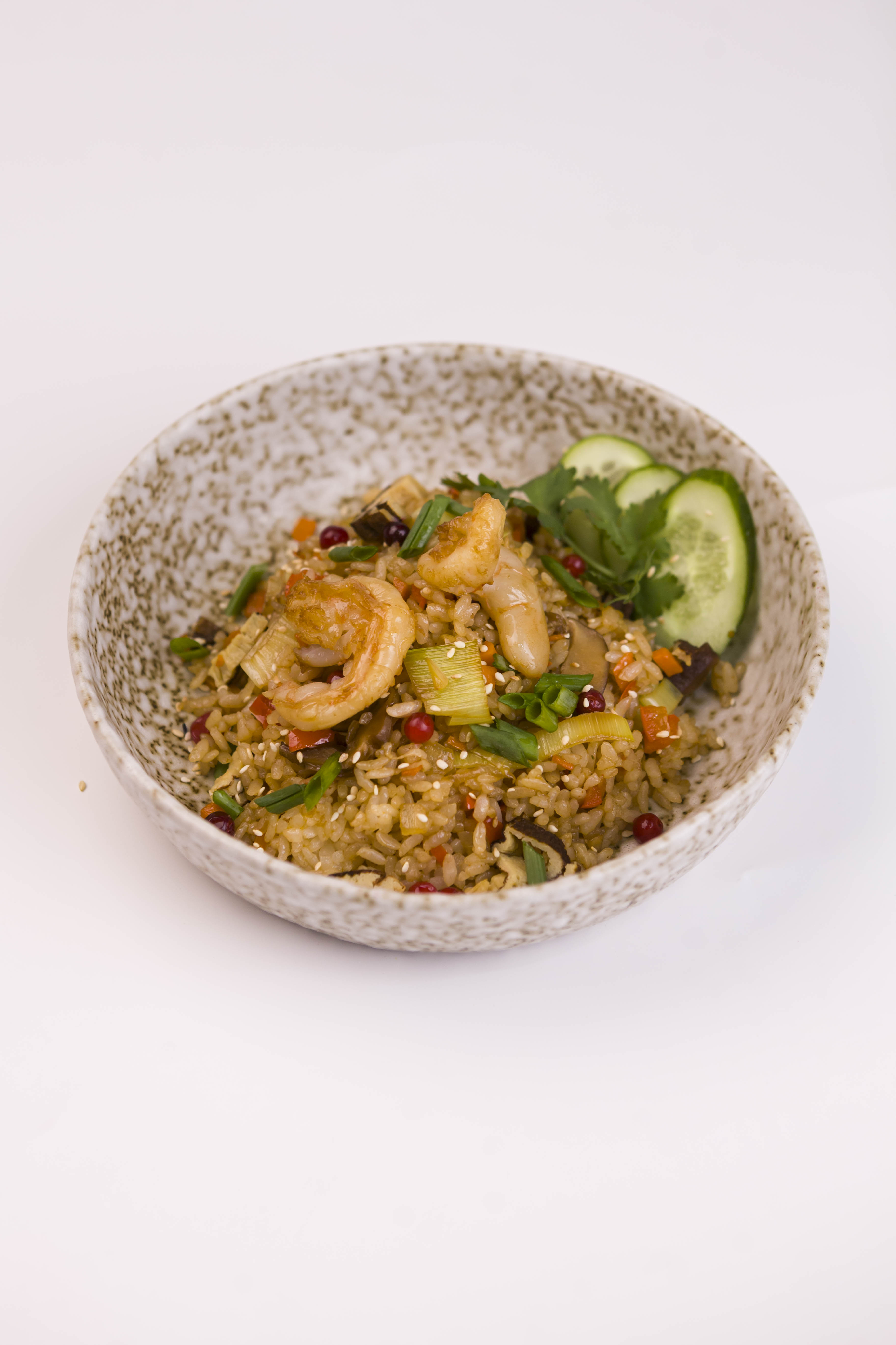 Вок рис с морепродуктами