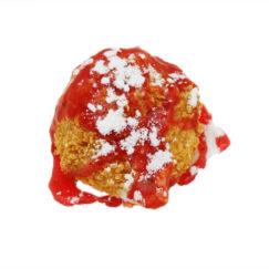 Жареное мороженое клубничное