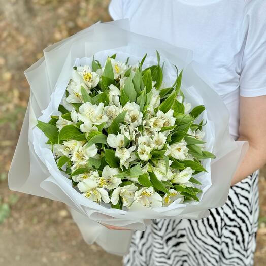 Моно-букет из альстромерии