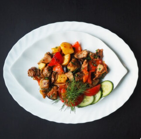 Телятина В сливочном соусе