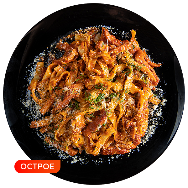 С ветчиной и грудинкой (не острое)
