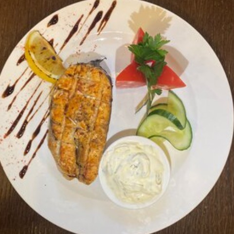 Семга на мангале