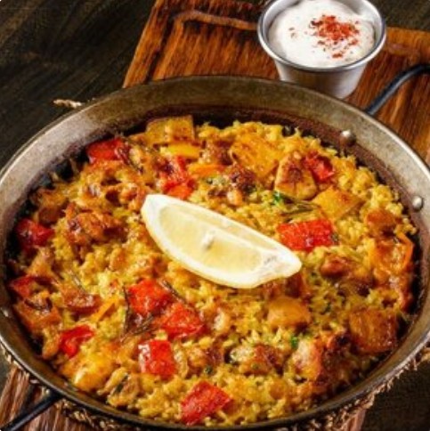 Паэлья с курицей