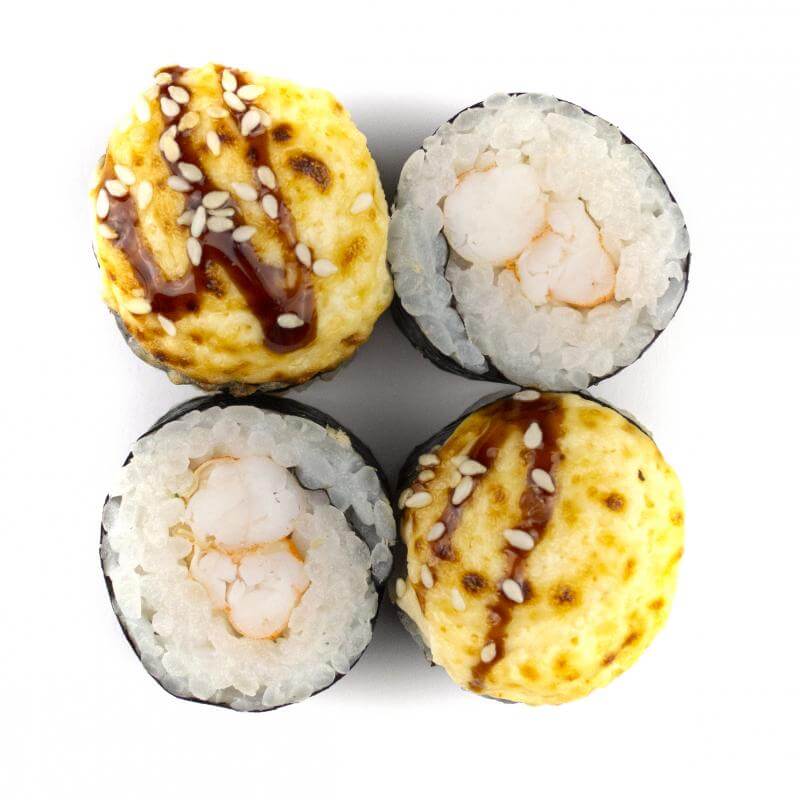 Запечённый маки креветка