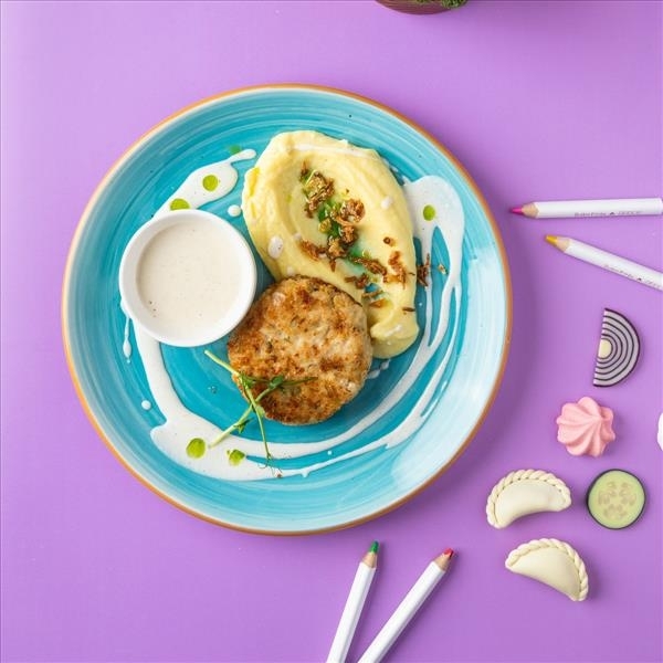 Куриная котлетка + картофельное пюре